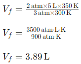 Combined gas law 3