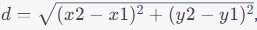 distance between two points 3