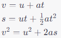 kinematic equations 13